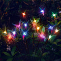 4 Pack Solar Hummingbird Lights Outdoor Garden, 6 Head Solar Swaying Pathway Stake Lights Waterproof for Yard Lawn Patio Walkway Landscape Decor - style: Hummingbird