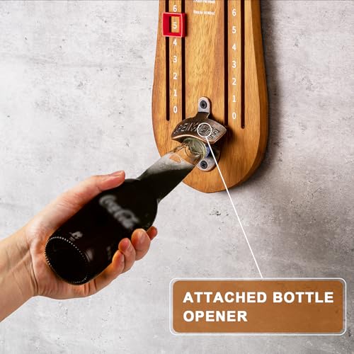 Ring Toss Game for Adults, Hook and Ring Game with String and Hooks for Indoor & Outdoor, Ring Hook Game with Bottle Opener, Gifts for Men