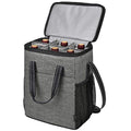 Tirrinia 6 Bottle Wine Gift carrier, Insulated Leakproof Padded Wine Cooler Carrying Tote Bag for Travel, Camping and Picnic, Perfect Wine Lover Gift, Grey - color: Grey