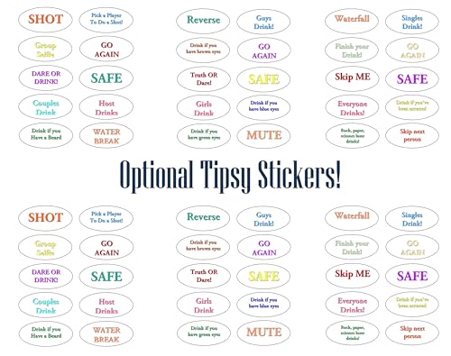 Tailgating Pros Premium Giant Toppling Timbers with Natural Wooden Crate – Jumbo Outdoor Yard Game, Tower Grows to Over 5 Feet! –Optional Tipsy Stickers Available! - color: Plain / Plain, size: With Tipsy Stickers