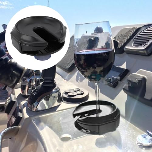 Portable Cupholder, Wine Glass Holder for Shower, Suction Cup Bathtub Wine Glass Holder with 3 Attachments, Outdoor Portable Wine Glass Holder Suction Cup Drink Holder for Hot Tubs