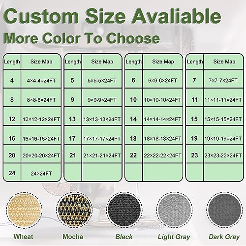 Artpuch Outdoor Pergola Shade Cover 4x7 FT Sun Shade Cloth with Grommets Black Commercial Grade Patio Privacy Screen Shade Canopy (Customized Available) GN04 - color: Black, size: 4' X 7' Customized