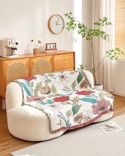 Erke Chair Recliner Cover Boho Throw Blanket Hippie Living Room Decor Wall Hanging Tapestry Outdoor Picnic Camping Rug Mattress Beach Towels Sofa Furniture Slipcover Bohemian 50”x70” The Floral - color: The Floral