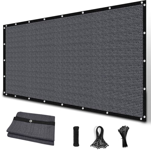 Amagenix 90% Sun Shade Cloth with Grommets, 3' x 6' Pergola Replacement Shade Cover Canopy Privacy Screen for Outdoor Patio Garden, Blue Gray (We Customized) - color: Blue Gray, size: 0 3 x 0 6 FT