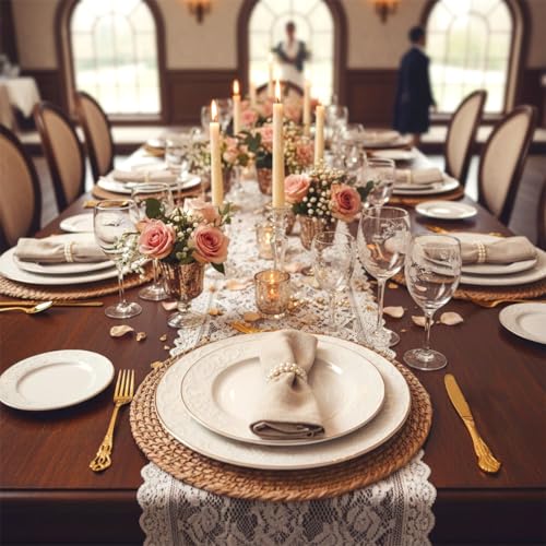 Dandat 60 Pcs Forks and Knives Cutlery Set Stainless Steel Steak Knives Forks Flatware Royal Silverware Set for Wedding Party Restaurant Dishwasher Safe (Gold)