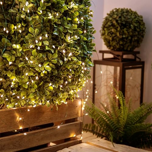4 Pack Fairy Lights Battery Operated, 16.4 Ft 50 LED Starry Fairy Lights with Auto Timer Dark Green Copper Wire Twinkle Lights for Wedding Bedroom Christmas Decor (Warm White) - color: Warm White-Green Wire