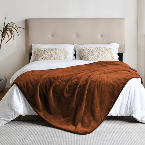 Waterproof Blanket for Bed Couch Sofa, Soft Liquid Pee Proof Pet Blanket for Dog Puppy Cat, Reversible Sherpa Fleece Furniture Protector (Caramel, 50x60 inches) - color: Caramel, size: 50x60 inches