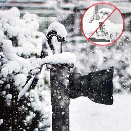 3 Pack Outdoor Faucet Covers for Winter Upgraded Thicken 8.51" H x 6.11" W Outside Garden Faucet Cover Hose Bib Insulation Cover Socks Cold Weather Waterproof Reusable Freeze Protection Cover