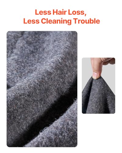 VEVOR Wool Camping Blanket, Large Warm Stadium Blanket, Flame Retardant, Great for Outdoors, Picnics, Hiking, Sports Events, Travel, Car & Bushcraft Survival Kits, 64" x 88", Light Grey Wool Blankets - color: Grey