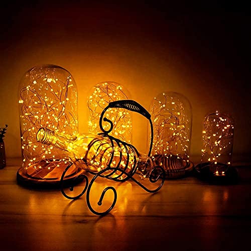 String Lights,Waterproof LED String Lights Fairy String Lights Starry ,Battery Operated String Lights for Indoor&Outdoor Decoration Wedding Home Parties Christmas Holiday. (Warm White, 10Ft/4pc) - color: Warm White, size: 10ft*4pcs
