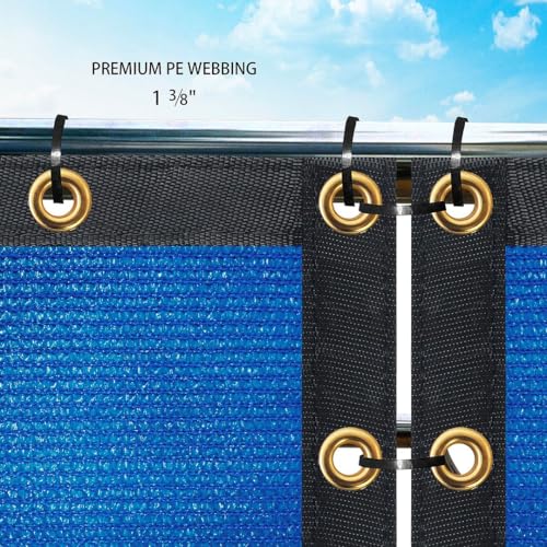 Houssity Blue 6' x 1' Fence Privacy Screen Cover Panel Shade Cloth Fabric for Chain Link Fence Patio Pool Driveway Walkway Construction Project Playground Outdoor Events - color: Blue, size: 6' x 1'