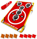 Swooc Games - Coney Island Toss™ - Arcade Style Cornhole Board Set w/Carrying Case & 15+ Games - Corn Hole Games for Adults - Kids Bean Bag Toss Game - Kids Cornhole Set w/Bags - Outdoor Yard Games