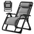 Slsy Zero Gravity Chair, Reclining Lounge Chair with Removable Tray for Indoor and Outdoor, Patio Recliner Folding Reclining Chair, Pacific Gray - color: Pacific Gray, style: Zero Gravity Chair