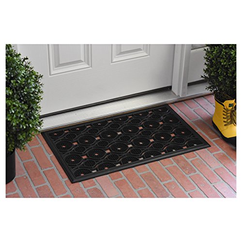 Calloway Mills 103621830 Nobe Rubber Doormat 18" x 30" - color: Nobe, size: 1'6" x 2'6" (Rectangular)