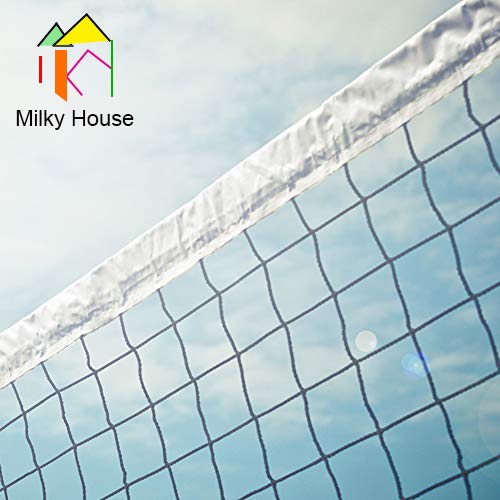 Volleyball Nets, Professional Volleyball Net, Portable Volleyball Replacement Net for Backyard Schoolyard Sports Beach Swimming Pool, Indoor/Outdoor Volleyball Net Set, 32FTX3FT, Poles Not Included