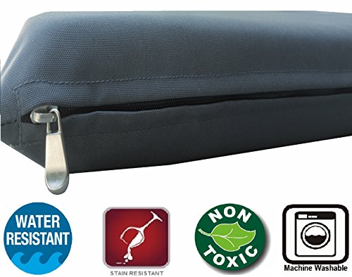 Dogbed4less Gel Cooling Memory Foam Dog Bed for Small to Medium Large Pet with Waterproof Internal Cover, Oxford Dark Slate 34X27X3 Inches - color: Oxford Dark Slate, size: 1 Pack Medium 34"X27"X3"