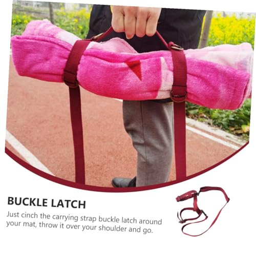 Outanaya Picnic Blanket Carry Strap Yoga Mat Carry Strap with Handle for Outdoor Travel and Exercise Fitness Use