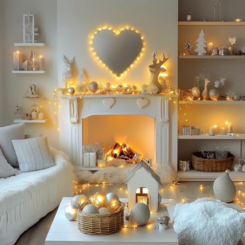 JMEXSUSS 300 LED Fairy Lights Plug in, 99 ft 8 Modes Remote Control Twinkle String Lights with Wheel, Warm White Christmas Lights Indoor Outdoor Waterproof for Bedroom Christmas Decor - color: Warm White, size: 99FT 300LED