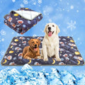Paw Legend Cool Dog Mat for Dogs & Cats - Summertime Pet Cooling Mat & Blanket, Washable Fabric, X-Large - color: Cartoon, size: X-Large(55x80")