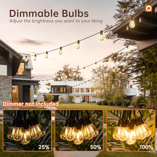 addlon 4 Pack S11 Solar Replacement Bulbs, E12 24V Shatterproof Plastic LED Bulbs for Solar Outdoor String Lights
