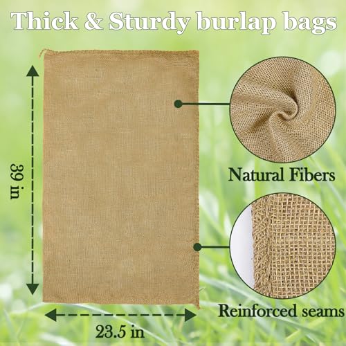 CWLAKON 6 Pack Large Burlap Potato Sack Race Bags for Kids Adults, Field Day Family Reunion 4th of July Easter Halloween Game, Outdoor Camping Picnic Birthday Party Outside Yard Lawn Carnival Games - size: Pack of 6 Burlap