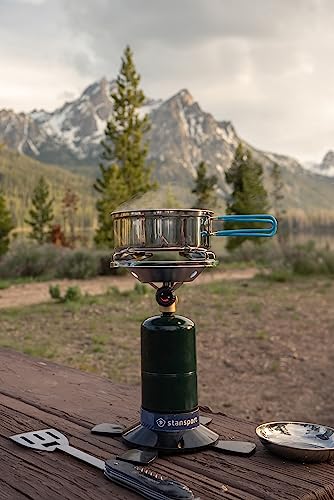 Stansport Single Burner Outdoor Portable Camping Stove - style: 10,000 Btu (with DuraBase)