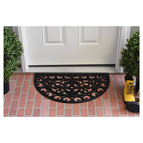 Calloway Mills 103711830 Aristotle Rubber Doormat 18" x 30" - color: Aristotle, size: 1'6" x 2'6" (Rectangular)
