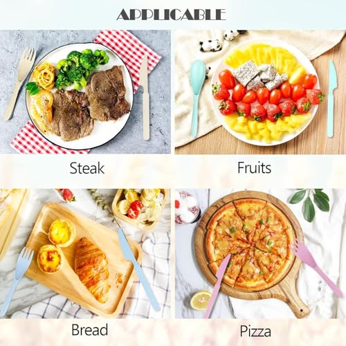 Travel Utensils Set with Case, Reusable Wheat Straw Portable Knife Fork Spoons Tableware, Eco-Friendly BPA Free Cutlery for Camping Picnic Utensils(Beige) - color: Beige