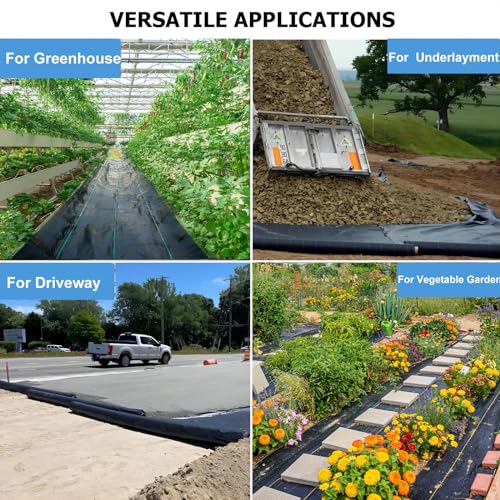 Driveway Fabric, 13FT x115FT Road Fabric Commercial Weed Barrier Fabric, Landscape Fabric Heavy Duty 3.5OZ French Drain Fabric for Erosion Control,Landscape Fabric,Construction Projects - size: 13X115 FT