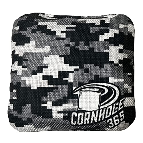 Cornhole365 Themed Cornhole Bag - All-Weather, Heavy-Duty & Durable Polyester Fabric, Resin Filling, Double-Stitched Duck Cloth - Professional Cornhole Bean Bags for Indoor & Outdoor Use - Set of 8 - color: Digital Camo