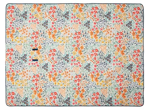 Carstens, Inc. Easy Pack Waterproof Sandproof Picnic Blanket, Lightweight Foldable Outdoor Camping Beach Mat, Large 60"x80", May Flowers - color: May Flowers