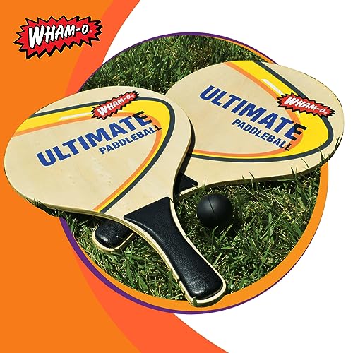 Wham-O Game Time Ultimate Paddle Ball - 2 Paddles - 3 Balls - Outdoor Games