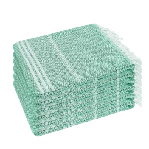 YSYJ Turkish Beach Towel 6 Pack Beach Towels 36"x71" Beach Towel Oversized Sand Free Turkish Towel Quick Dry Bath Towels Teal - color: Teal, size: 36"x71"- 6 Pack