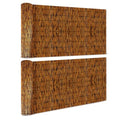 2 Pack Natural Reed Fencing 6FT X 10FT Reed Fence 6FT High Balcony Reed Fence Privacy Reed Screen for Outdoor Backyard Patio(Brown) - size: 2 Pack 6FT×10FT