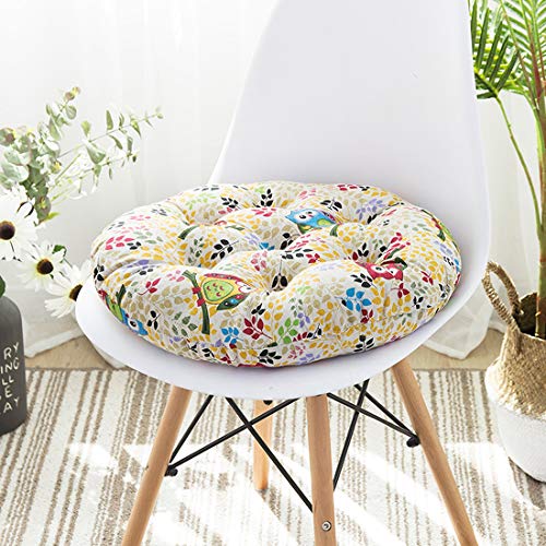 vctops Bohemian Soft Round Chair Pad Garden Patio Home Kitchen Office Seat Cushion Owl Diameter 16" - color: Owl, style: Diameter 16 Inch