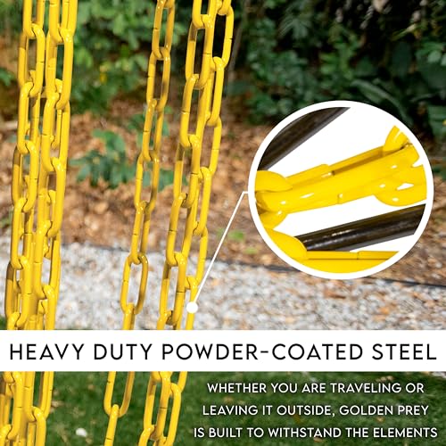Franklin Sports Disc Golf Baskets - Portable Disc Golf Target with Chains Included - Disc Golf Basket Stand Equipment for Hole + Course Creation - style: Championship Steel Chain