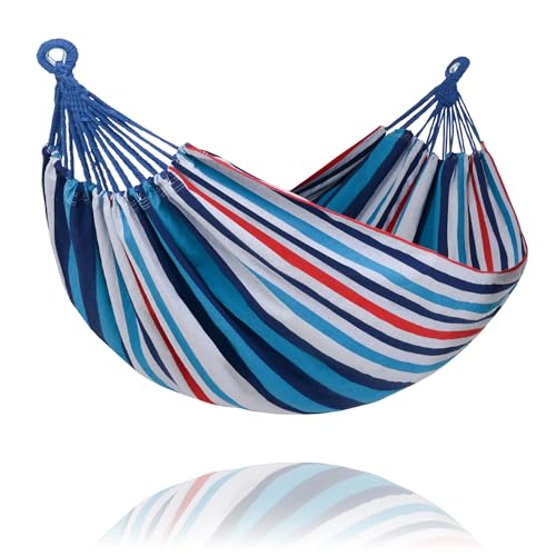 SUNCREAT Hammock Replacement for Stand, Double Hammock Without Stand, Ocean Stripes - color: Ocean Stripes, size: Medium