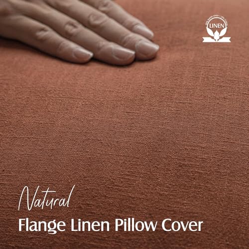 Foindtower Decorative Linen Fringe Throw Pillow Covers Boho Farmhouse Cushion Cover with Tassels Soft Accent Pillowcase for Chair Sofa Bed Living Room Home Decor, 16×16 Inch, 1PC,Fall Rust Orange - color: Late Autumn, size: 16" x 16" (Pack of 1)