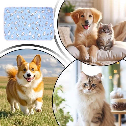 Dog Cooling Mat - Pressure Activated Cooling Pad, Gel Mat | Portable Lightweight for Dogs, Easy Clean, Heatstroke Prevention, Joint, Suitable for All Breeds and Senio - color: M