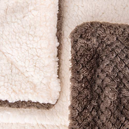 DW-Eagle Grey Plush Fleece Receiving Blanket for Dog, Cat, Couch, Travel & Outdoor, Camping (24" x 32") - color: Dw-eagle Grey, size: Blanket (24" x 32")