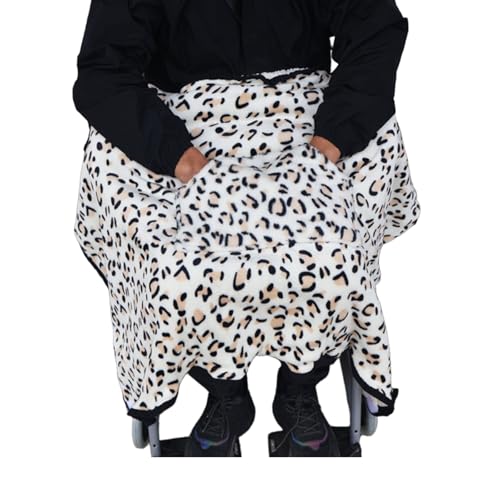 Soft Cozy Blanket for Knees，Wheelchair Windproof Blanket，Stay Warm Indoors and Outdoors with Semi-Wrapped Design