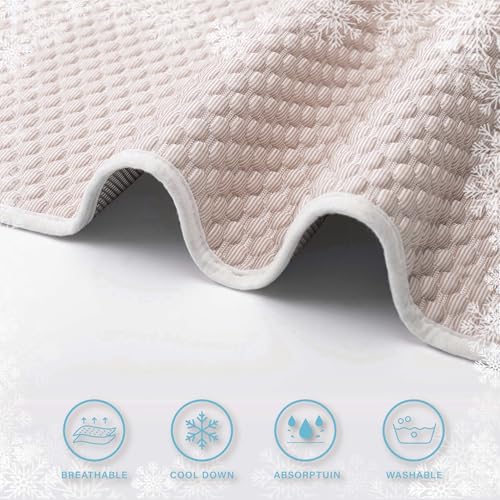 MICROCOSMOS Pet Cooling Mat & Sleeping Pad- Breathable Bubble Surface, EZ Clean. Keep Cooling for Pets, Kids and Adults in Summer.(Brown, 59" x 40") - color: Brown, size: 59" x 40"