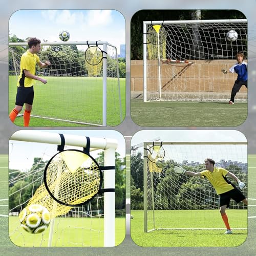 Football Target Net, Easy to Attach and Detach Soccer Goal Net for Goal Training and Accuracy Practice - color: 2 Pcs