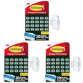 Command Outdoor Light Clips, 20 Clear Clips and 24 Command Strips, Damage-Free Hanging Outdoor Light Clips with Weather Resistant Strips, Wall Clip for Hanging Outdoor Lights and Cable Management - size: 20 Clips (Pack of 3)