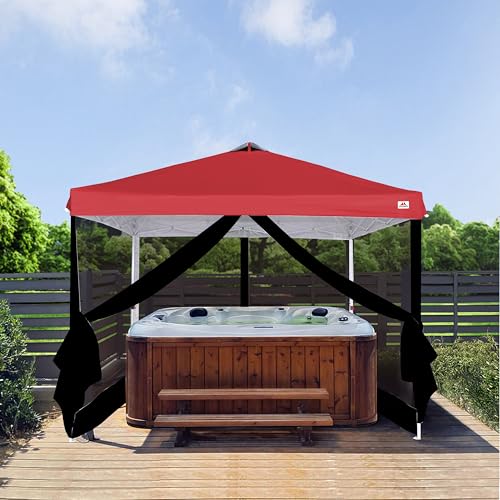SCOCANOPY Replacement Mesh sidewall for Most 10x10 Canopy Or Gazebo,Tent,(Black Net) - color: Black Net, size: 10X10
