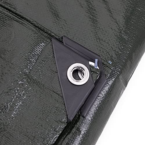 Kotap 10 x 10 Ft. Heavy-Duty Protection/Coverage Tarp, 8-mil, Reversible, Multi-Use, Waterproof, Green-Silver, (TGS-1010) - size: 10 x 10 Ft., style: Heavy-Duty 137 GSM Green/Silver