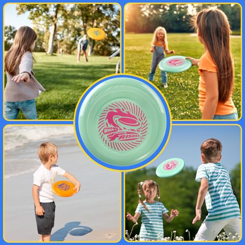 Frisbee Go Flying Disc, 9 Inch Lightweight Sports Disc for Beginners Outdoor Beach Backyard Lawn Park Camping Family Activity Game - 70g - color: V35-2PACK