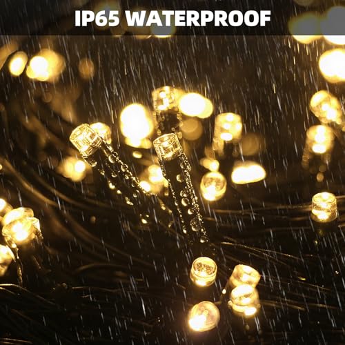XTF2015 262FT 800 LED Christmas String Lights, Christmas Lights Plug 8 Modes Memory Function with Timer, UL Certified Outdoor Indoor Fairy Light Christma s Tree, Patio, Party (Warm White) - color: Warm White, size: 262 FT