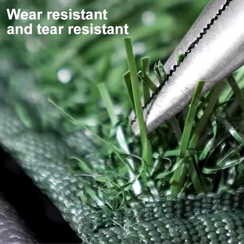 Dog Grass Pad with Tray for Indoor and Outdoor Use, Artificial Grass Pee Pads for Dogs, Reusable Indoor Dog Potty with Pee Baffle for Small/Medium Dogs