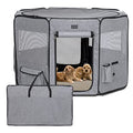 Petsfit Portable Dog Playpen 36" Portable Pet Play Pens for Small Medium Dogs, Cat Playpen Indoor/Outdoor with Carring Case, Removable Zipper Top and Bottom,Medium (36"x36"x21")